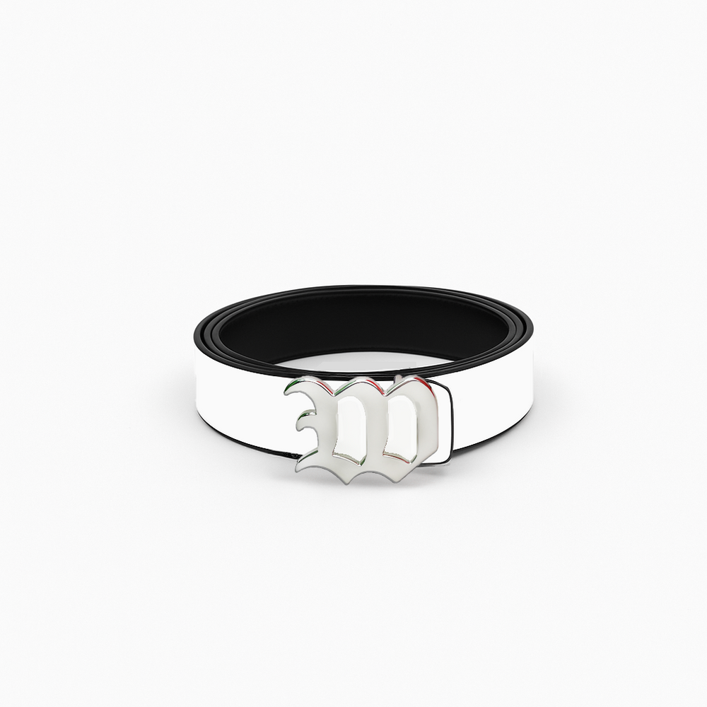 Reversible Belt White/Black